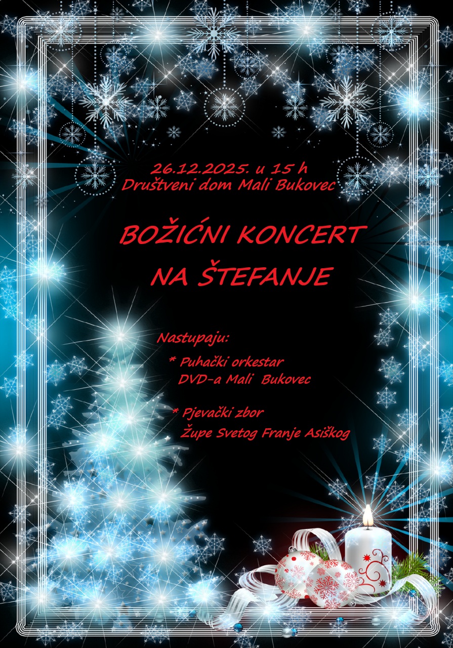 Božićni koncet plakat